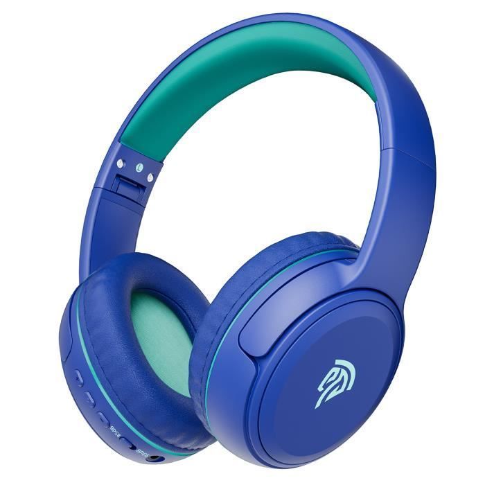Bluetooth-koptelefoon voor kinderen met volumebegrenzer, draadloze audiokoptelefoon voor kinderen, draadloze Bluetooth-oordopjes voor kinderen van 3-12 jaar