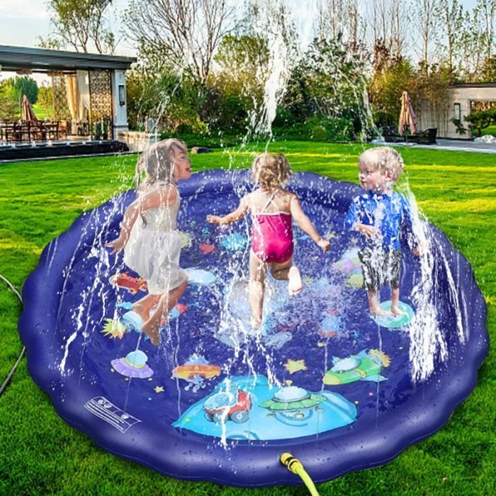 PIMPIMSKY - Piscina hinchable infantil - Alfombra con chorro de agua - Alfombra de juegos - Alfombra de PVC con rociador de agua
