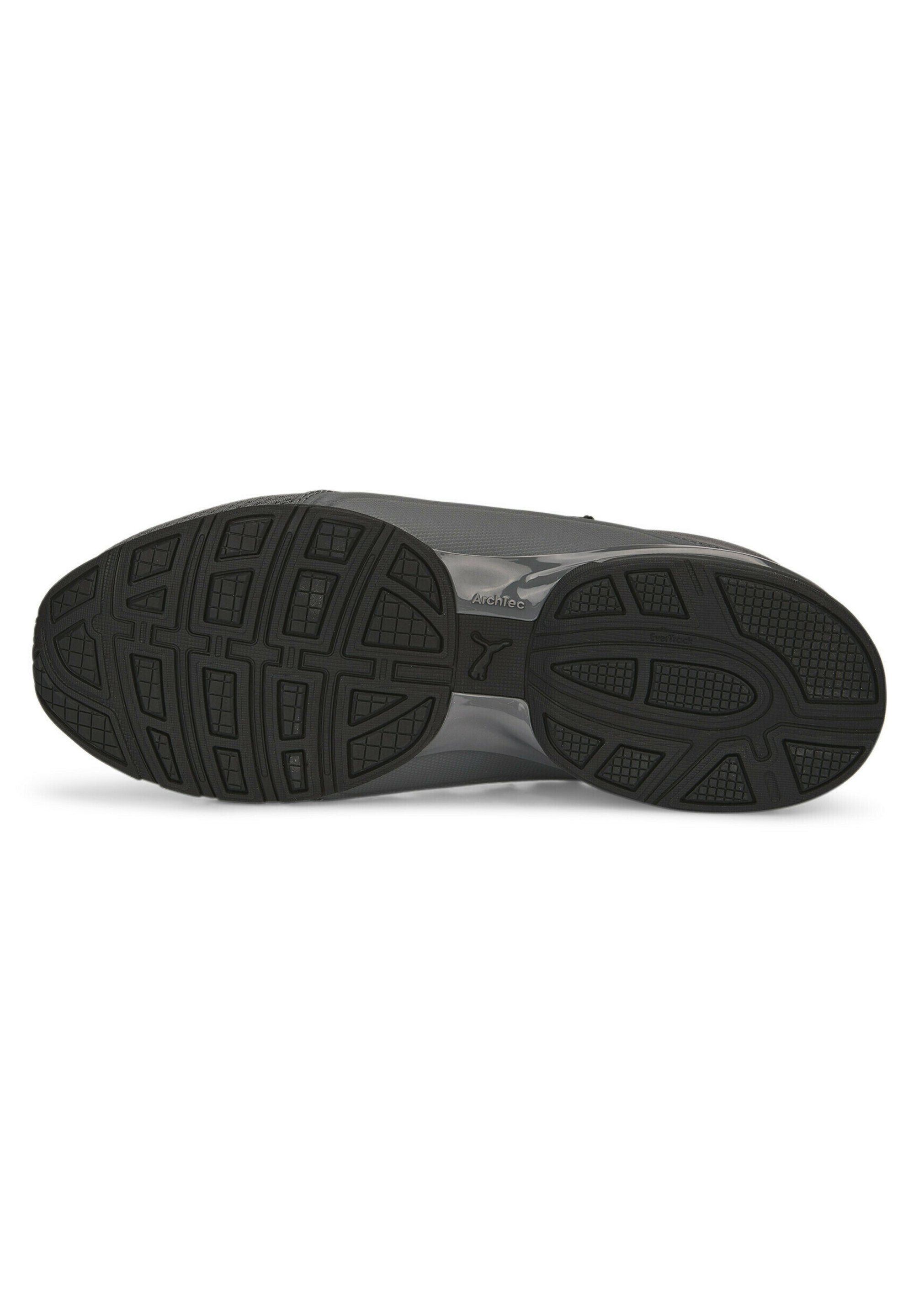 Puma AXELION REFRESH - Hardloopschoenen voor op de weg - zwart/cool donkergrijs/rood
