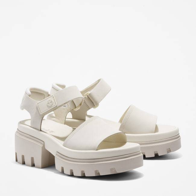 Sandalo a Doppia Fascia Everleigh da Donna in                bianco