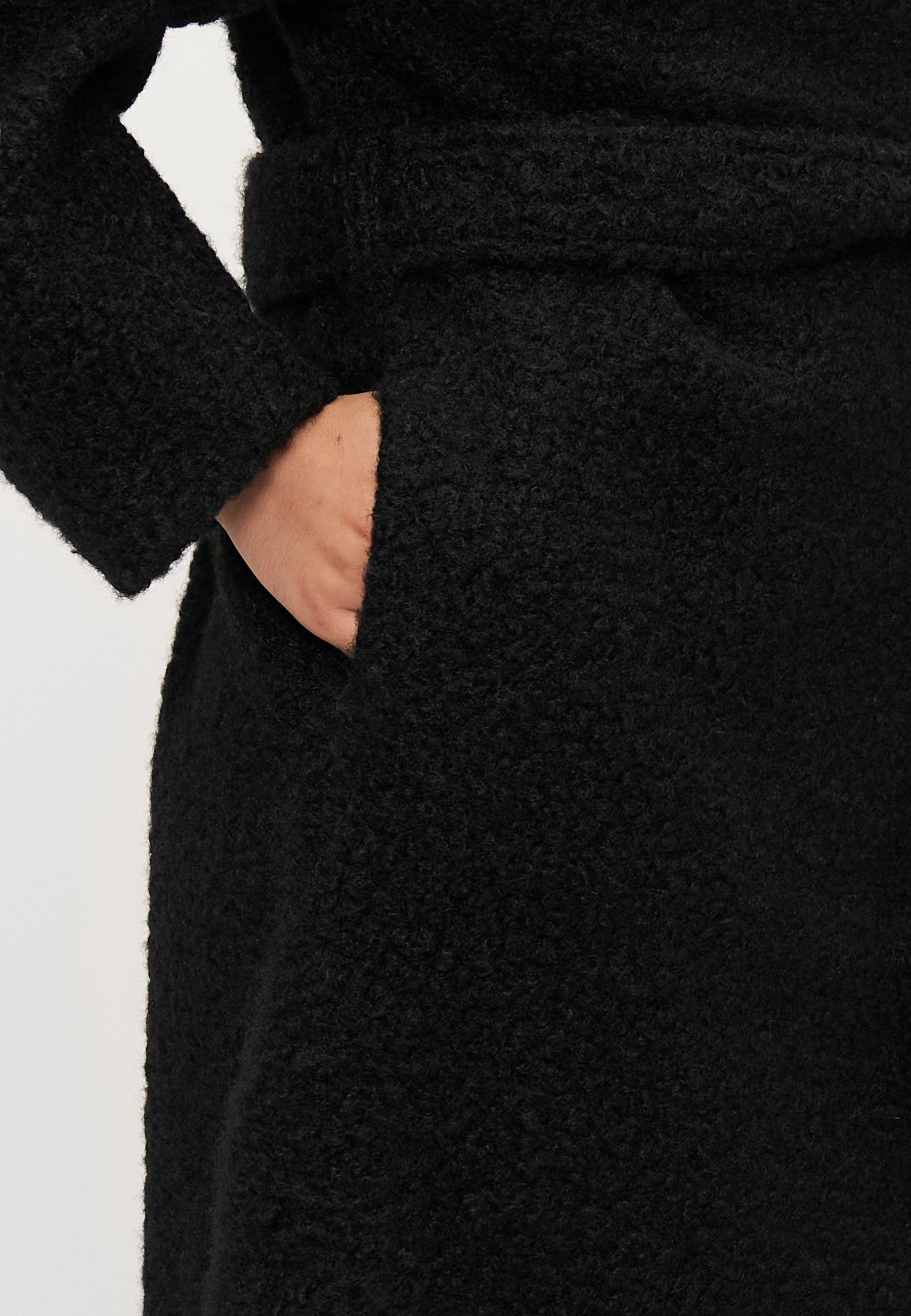 Gina Tricot Petite Lange Jas - Klassieke jas - zwart