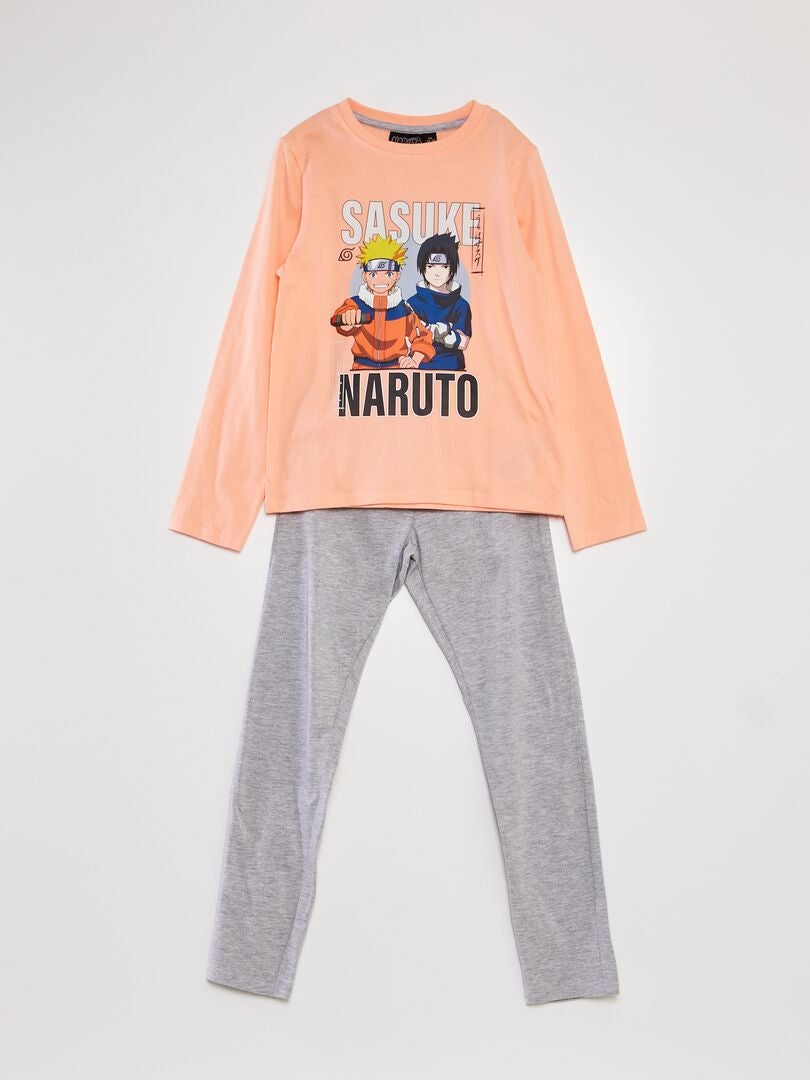 Naruto pyjamaset - T-shirt + broek - 2-delig - Oranje