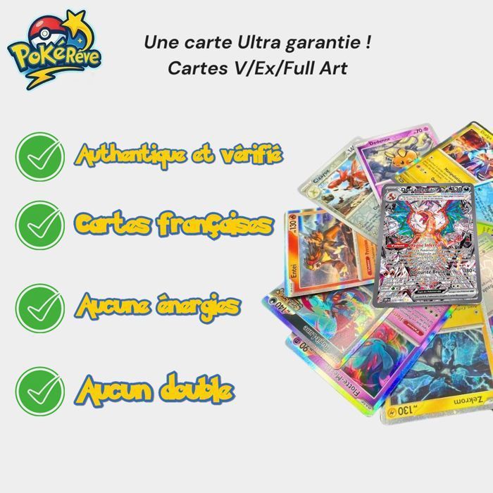 Set of 16 Pokémon Trading Cards – 15 Foil + 1 Ultra Rare – French Version – Ideal for Collectors or as a Gift