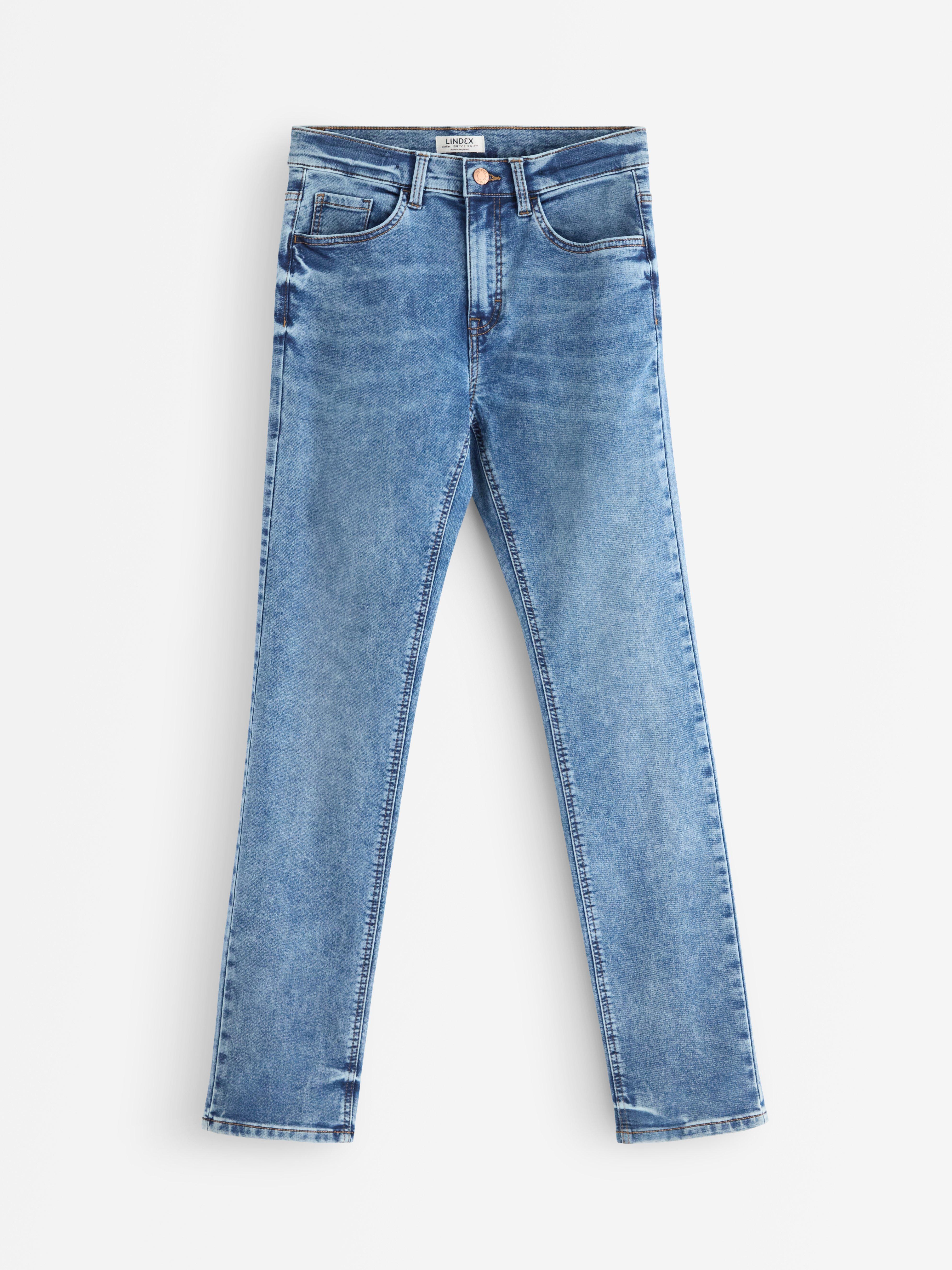 Džíny STAFFAN Regular Right s delšími nohavicemi Denim