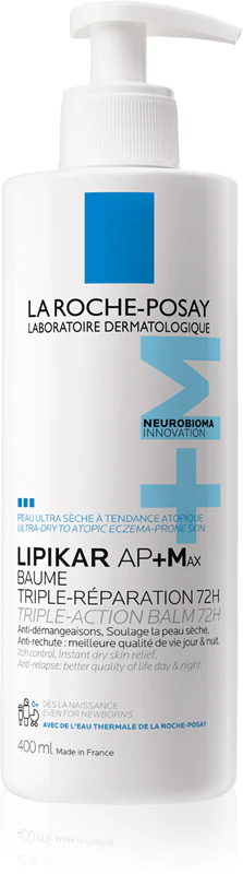 La Roche-Posay Lipikar AP+Max Balm vyživujúci telový balzam pre suchú a atopickú pokožku