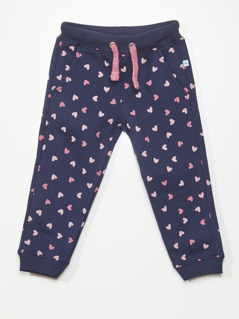 Eenhoorn fleece joggingbroek - ROZE