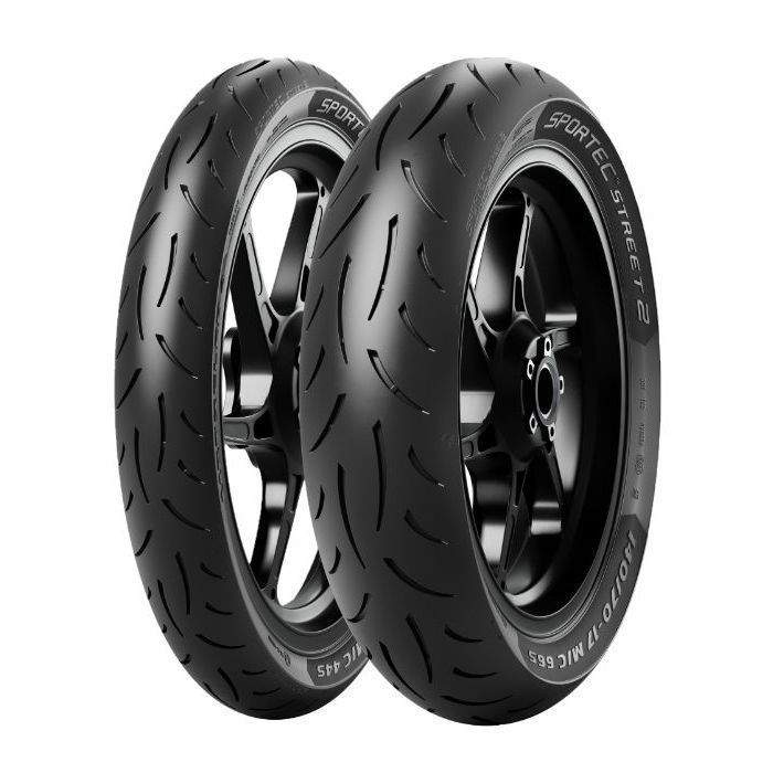 Pneu Moto Routier - METZELER - SPORTEC STREET 2 - 90/80 R14 49S