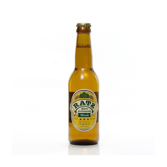 Bière blonde artisanale du Quercy Brasserie Ratz, 33cl