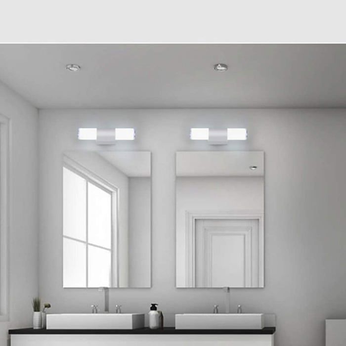 LED-Wandleuchte für Badezimmer, Edelstahl, Spiegelleuchte, Wohnzimmer/Wohnung