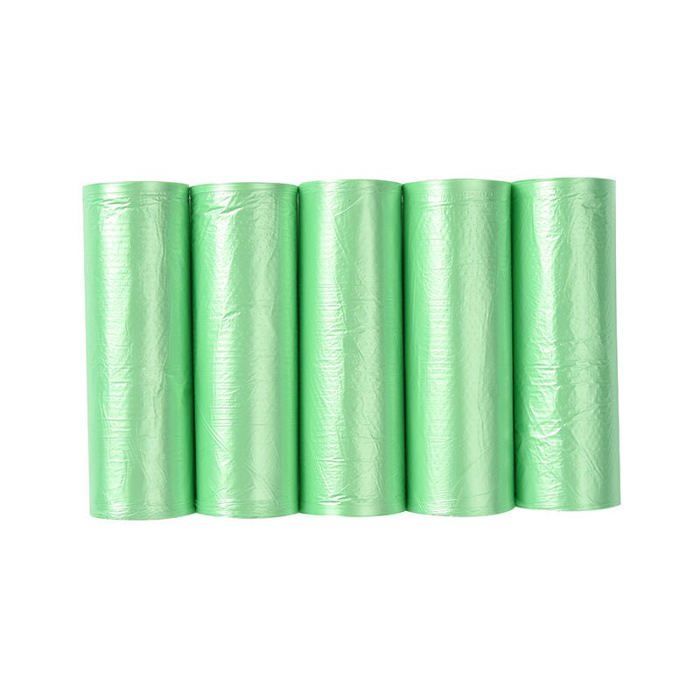 Paquete de 100 bolsas resistentes al desgarro, biodegradables y compostables para residuos de cocina y alimentos (bolsas PZCC).