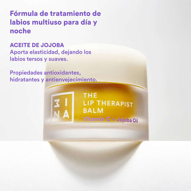 3INA Baume à lèvres The Lip Therapist Baume à lèvres ultra-hydratant et masque à lèvres 2 en 1 à la vitamine C