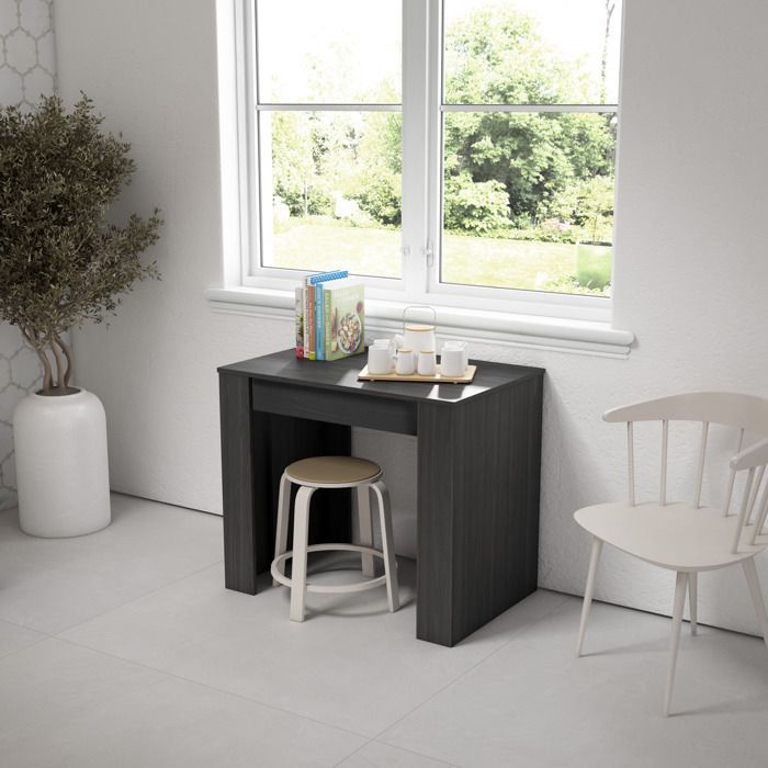 Consolle allungabile - SKRAUT HOME - RF2657 - 14 persone - Nero