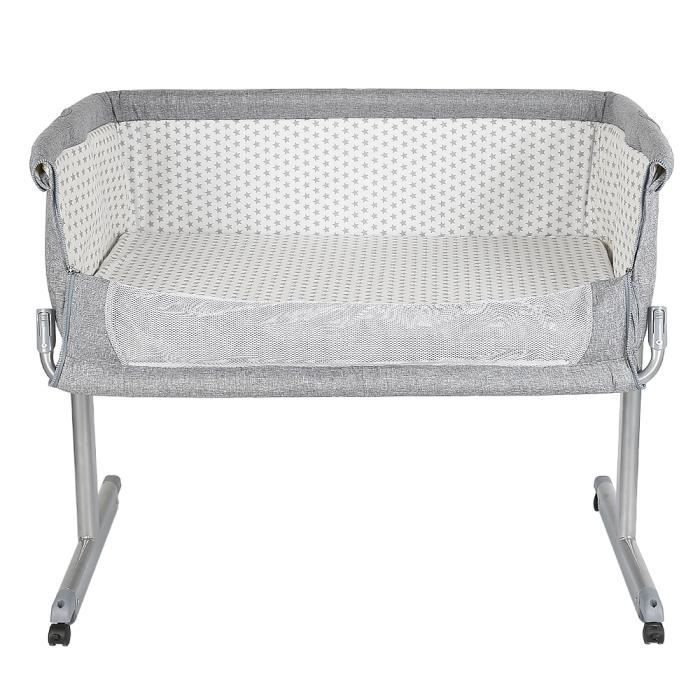 Berceau Co-dodo Gris - YOULUOLI - Portable, avec rouleau, lit de jeu - 0-36 mois - 9,67 kg