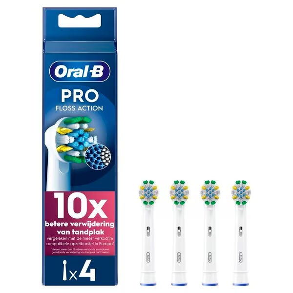 Главе четкице Oral-B Pro Floss Action, беле, 4 комада
