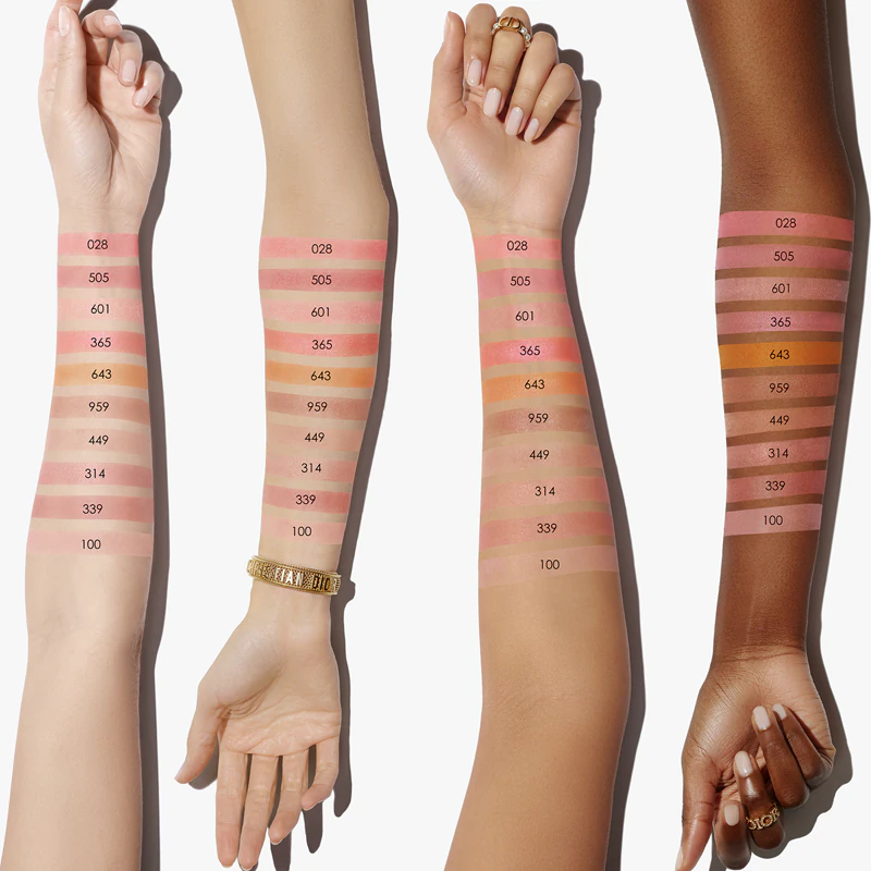 Blush compacto DIOR Rouge Blush, pincel e espelho.