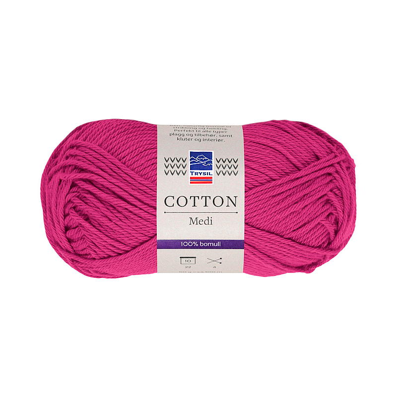 Bomullsgarn mellanrosa