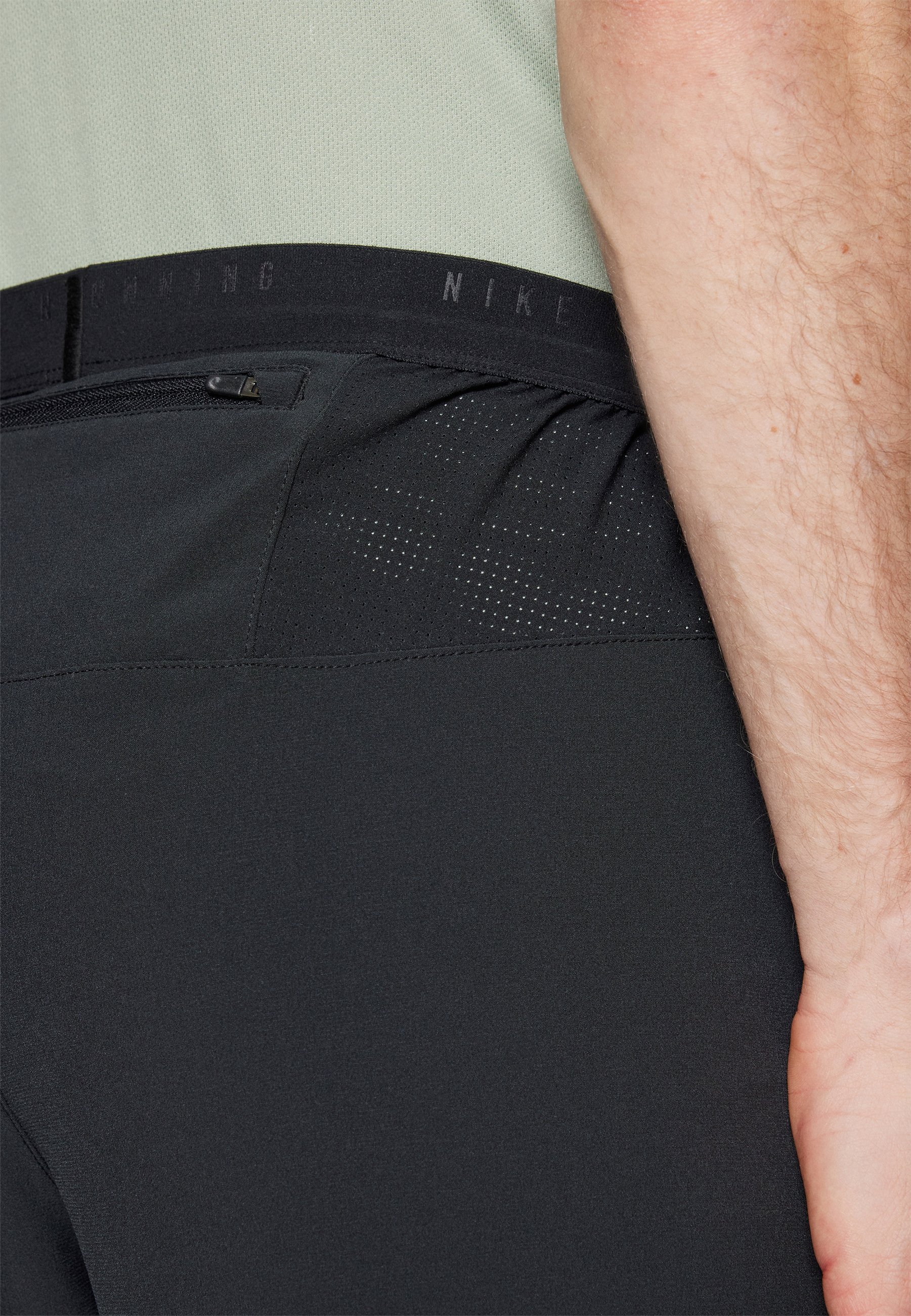 Nike Performance STRIDE - Trainingsbroek - zwart/reflecterend zilver