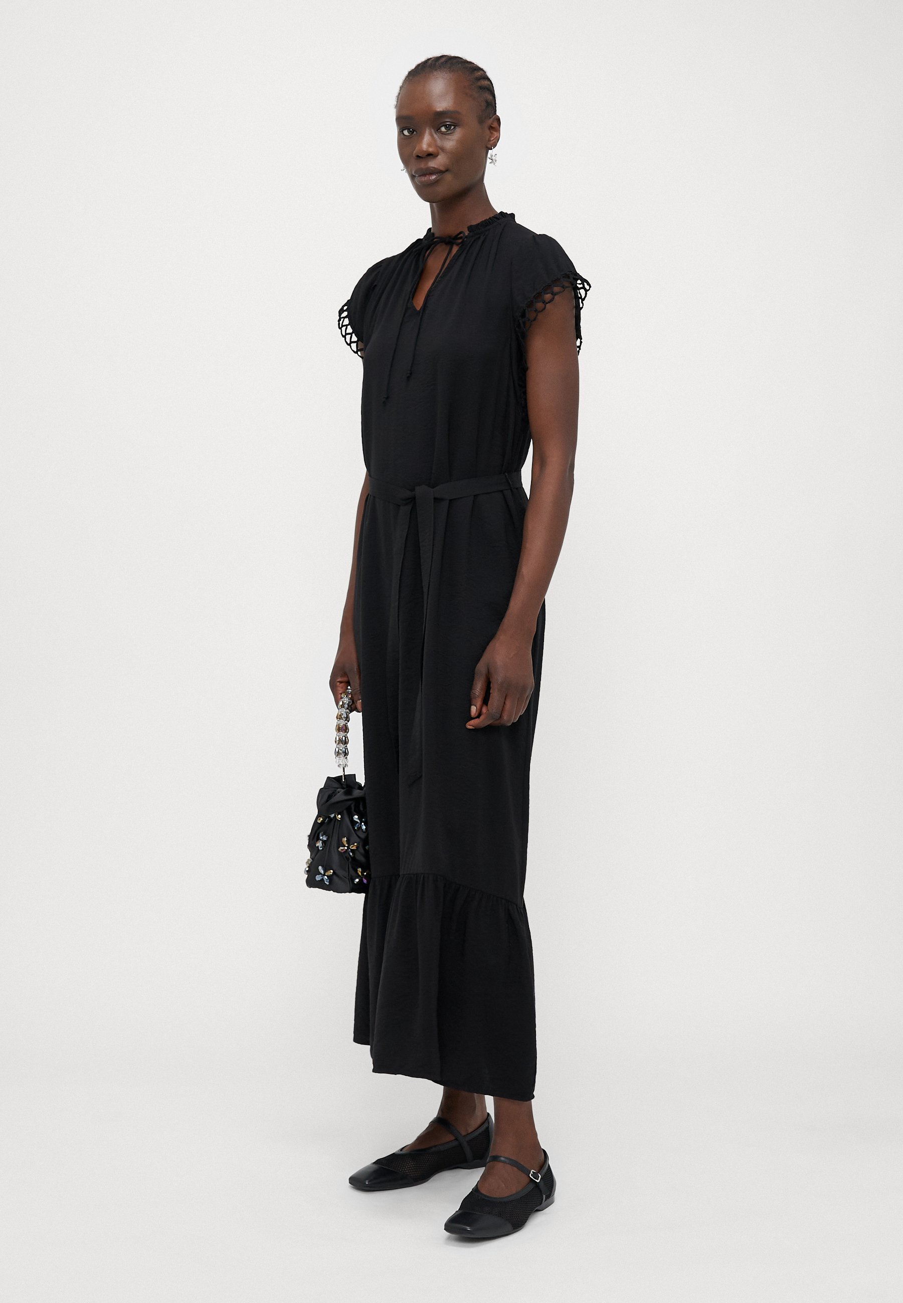 Vero Moda Tall VMFLAVIA JURK - Maxi-jurk - zwart