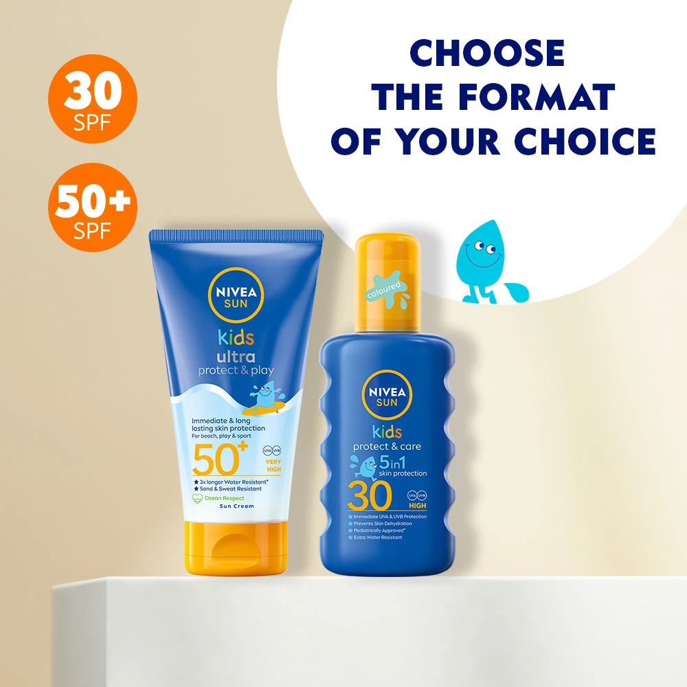Spray solar Protect & Moisture pentru copii SPF30 200 ml - NIVEA