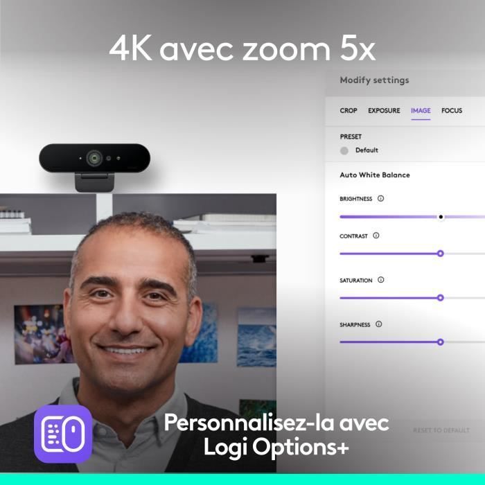 Webcam - Brio 4K - Logitech - Ultra HD