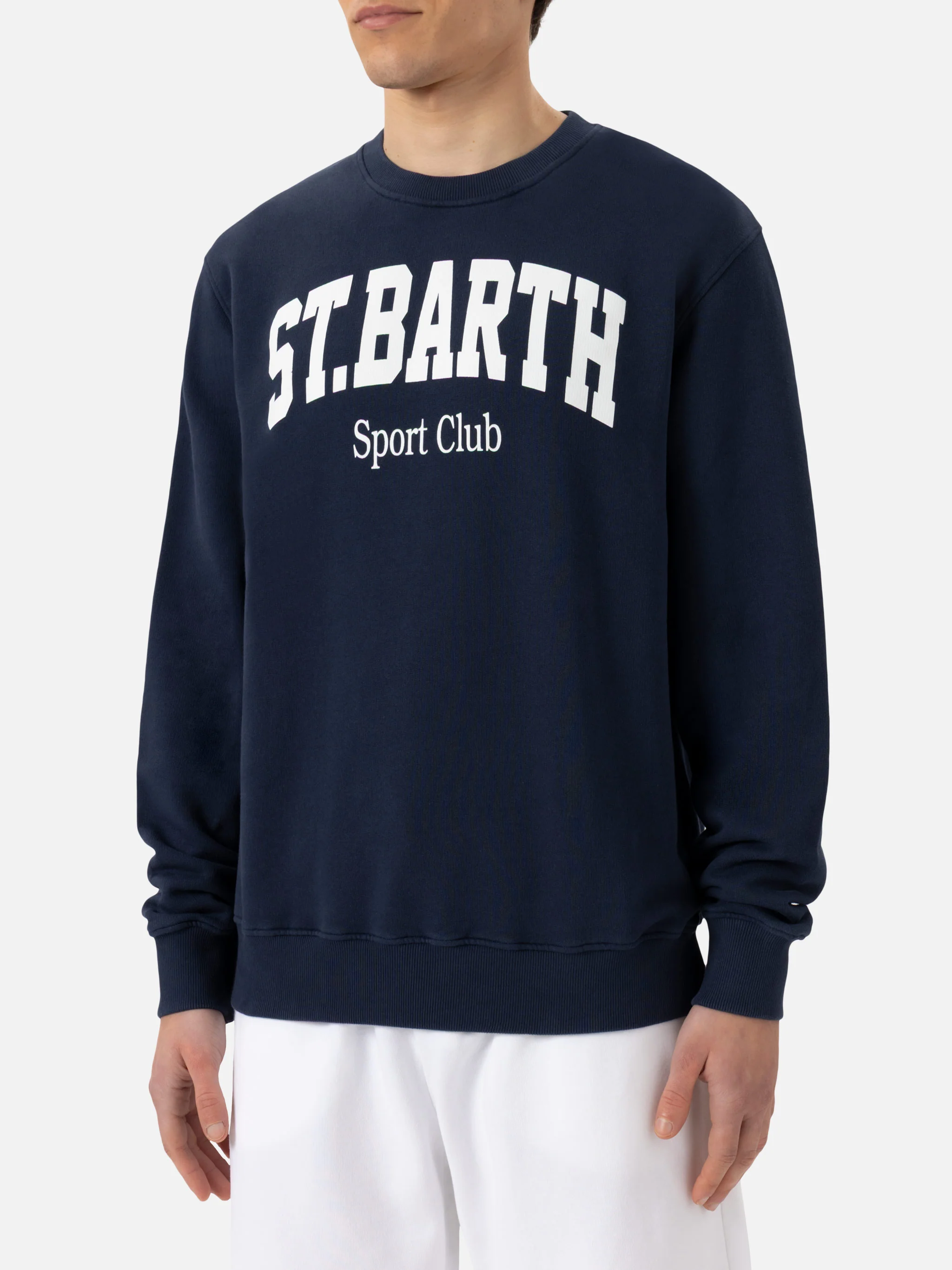 Ponza-Baumwoll-Sweatshirt mit St. Barth Sport Club-Aufdruck