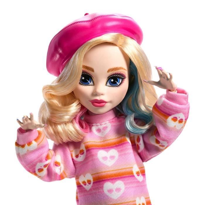 Monster High - Enid Sinclair - Dukke i lyserødt outfit med tilbehør - Monster High - HXJ05