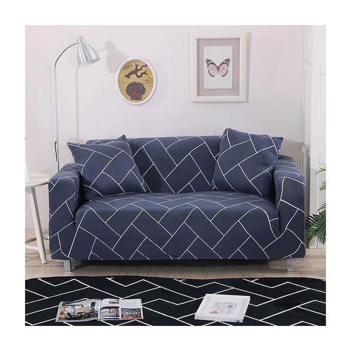 Housse de canapé extensible – 3 Places 190-230 cm – Anti-taches – Facile à installer – Tissu élastique