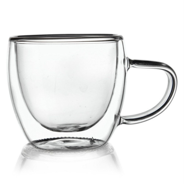 Szklanka termiczna z podwójną ścianką do espresso 100 ml