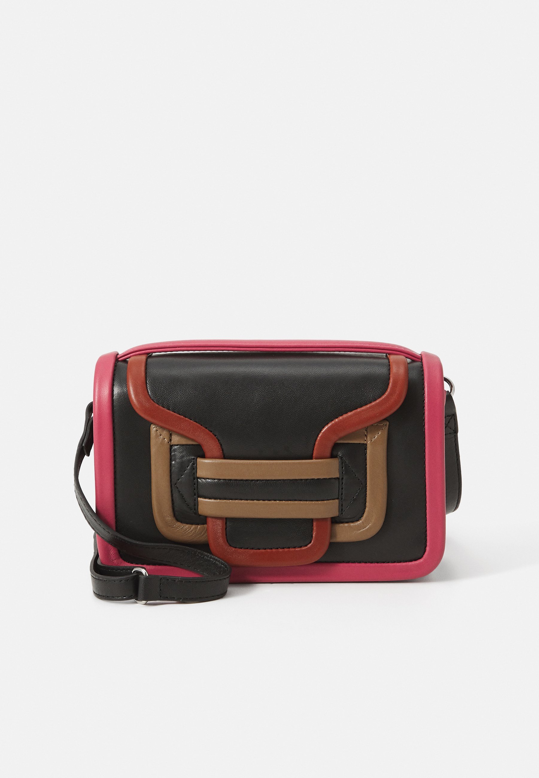 Pierre Hardy ALPHA - Crossbodytas - zwart-multicolor/roestbruin