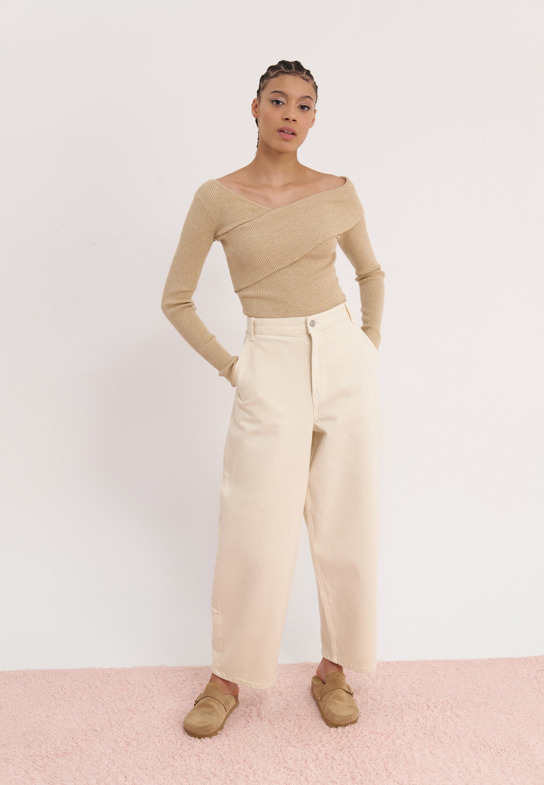 Even&Odd trui - gemêleerd beige