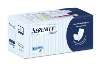 SERENITY Barrierefreie rechteckige Windeln, 30 Stück