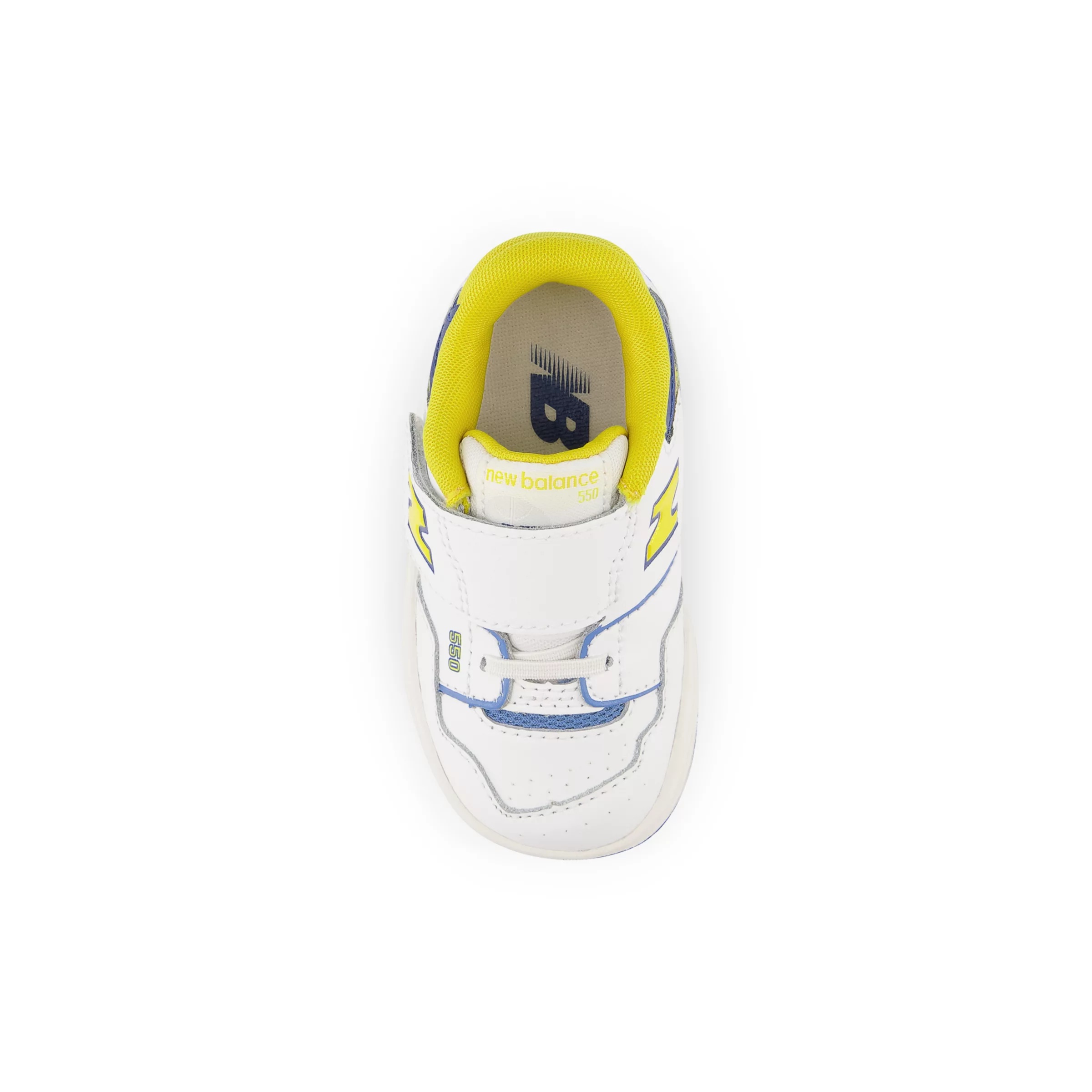 550 Bungee Lace with Top Strap White con honeycomb e heritage blue