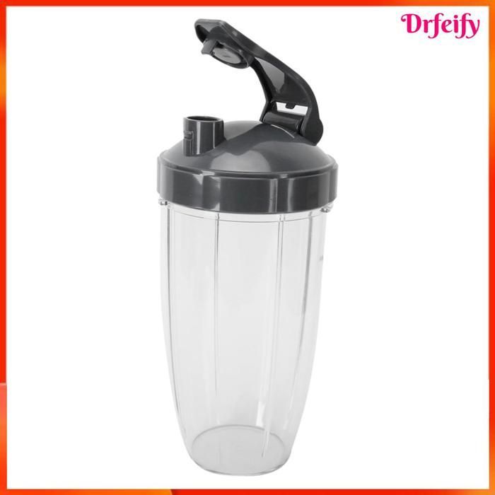 Blender accessory - AKOZON - Blender cup with stainless steel cross blade - Flip-top lid - Leak-proof seal - BPA-free ABS