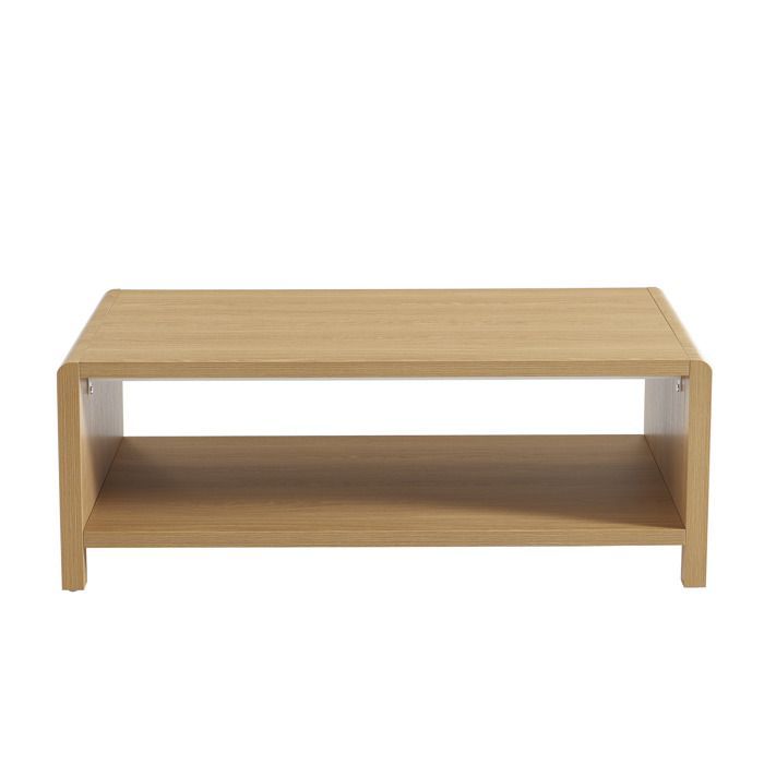 Mesa de centro UTICA con efecto roble - Madera