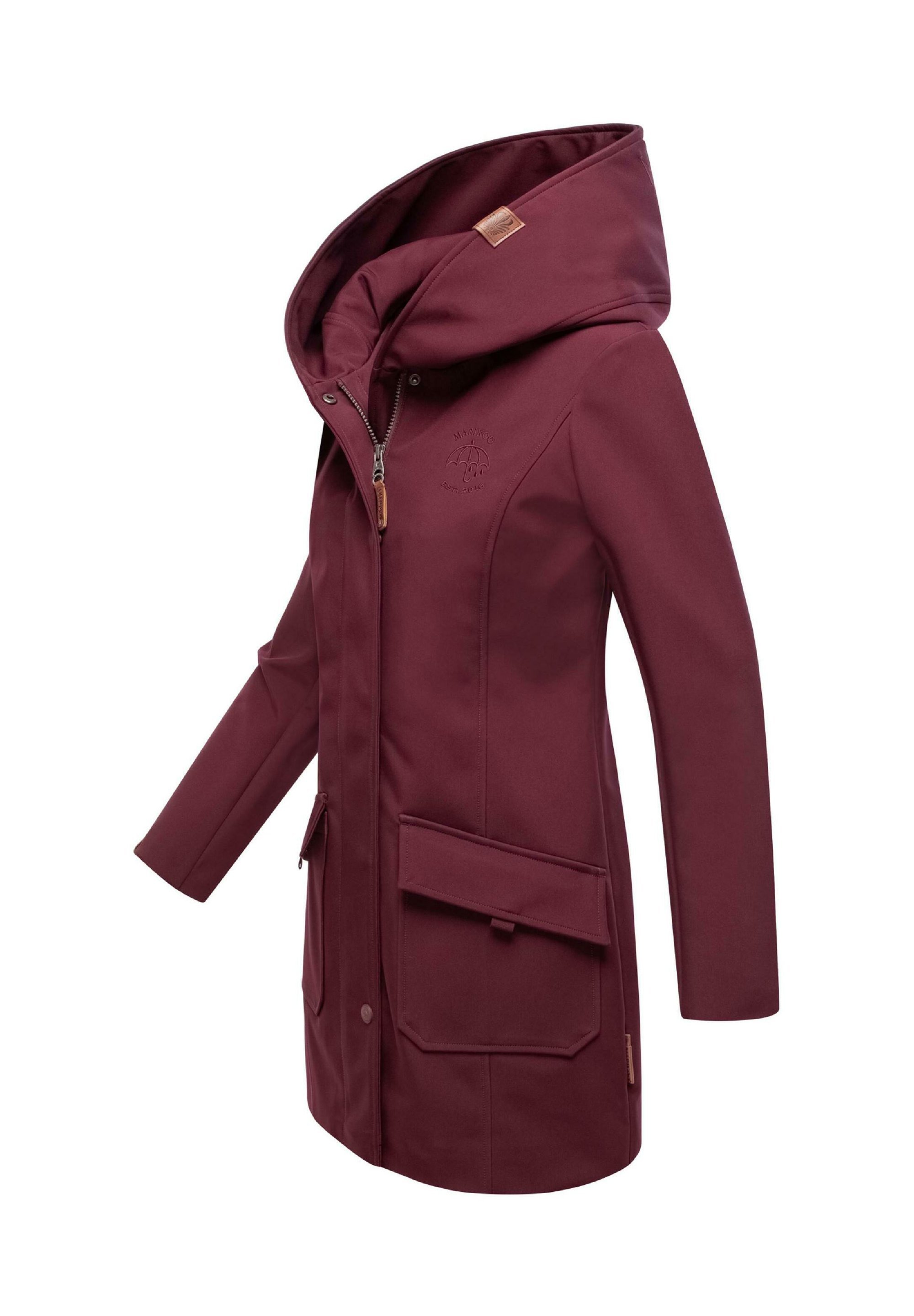 Marikoo MAYLEEN - Veste imperméable - rouge foncé chiné