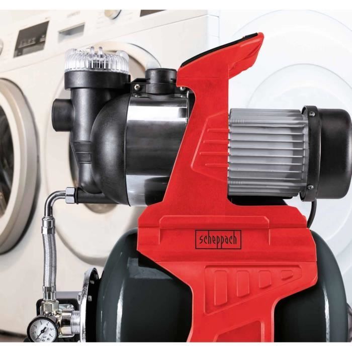 Bomba de água doméstica - HWW1000 - 4300 L/h - 4,4 bar - SCHEPPACH
