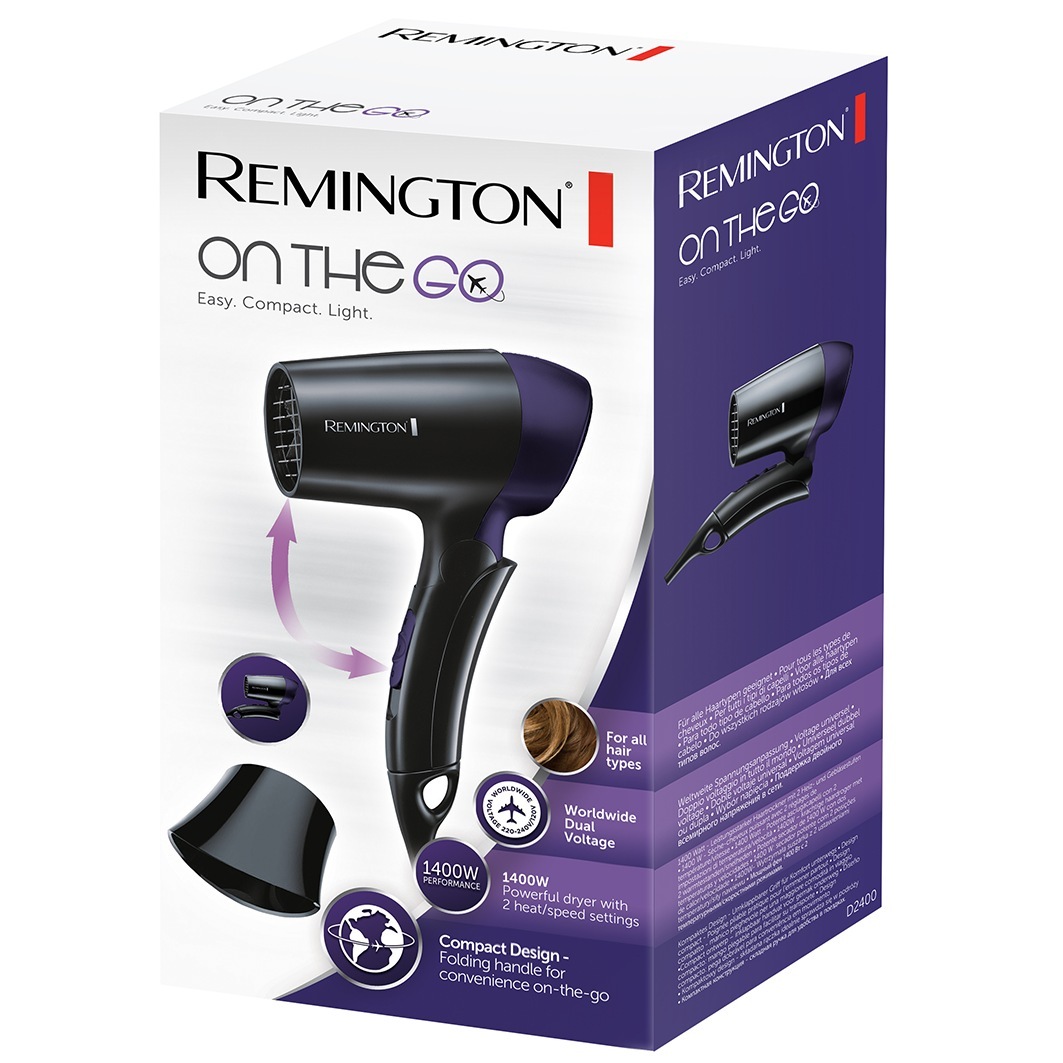 Remington matu fēns D2400 — ceļojumu matu fēns — D2400 — ceļojumu matu fēns 1400