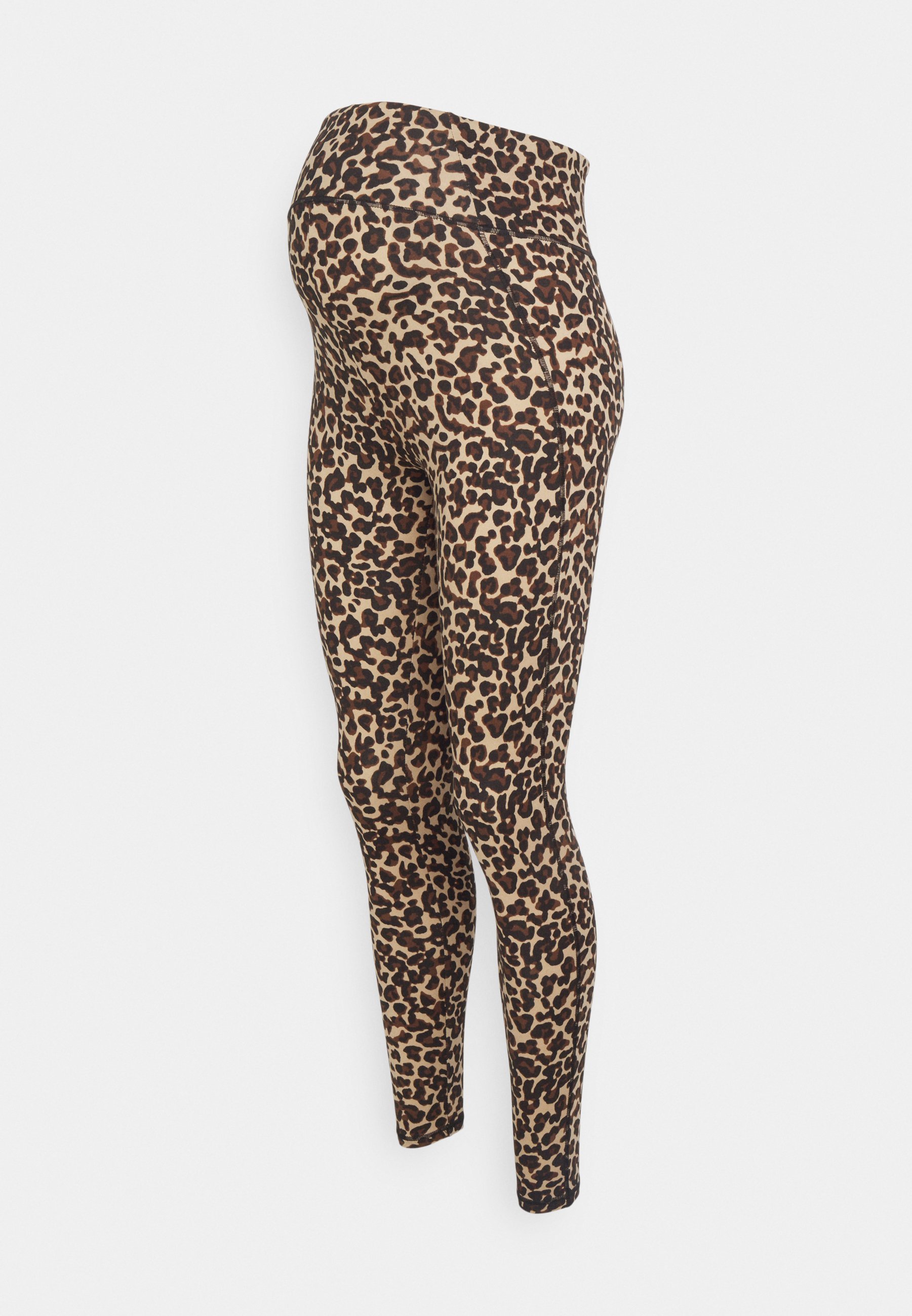 Vero Moda Umstandsleggings VMMINA LEO PRINT - Leggings - Hose - schwarz/ilana