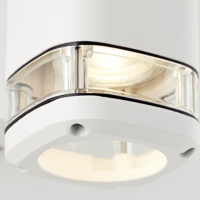 Applique extérieure - BRILLIANT - JANDY - Blanc - Métal/verre - GU10 max 2x18W - IP44