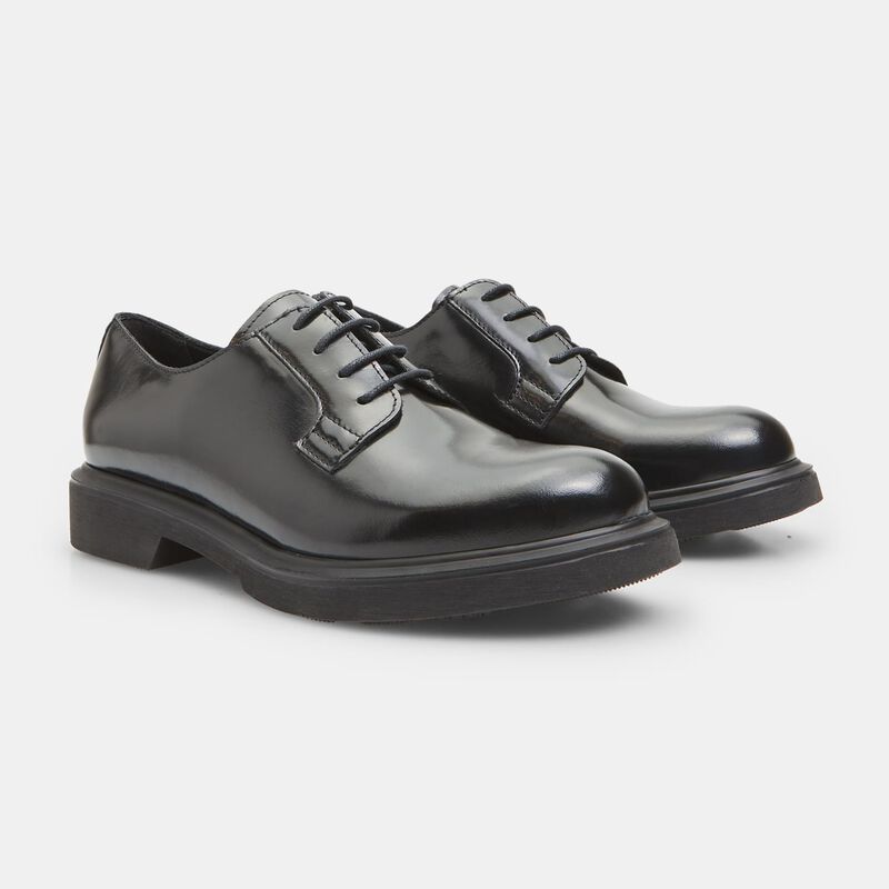 Damskie skórzane buty sznurowane