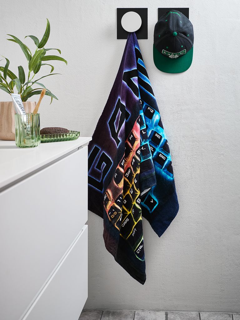 GAMER rankšluostis, auksinis, 70x140 cm