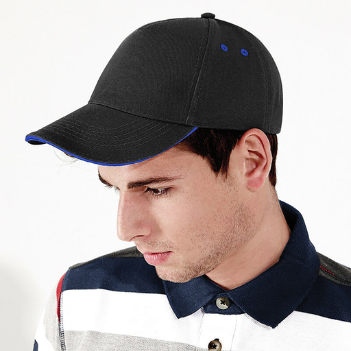  Gorra/visera Deportiva Beechfield Ultimate Sandwich 100% Algodón.