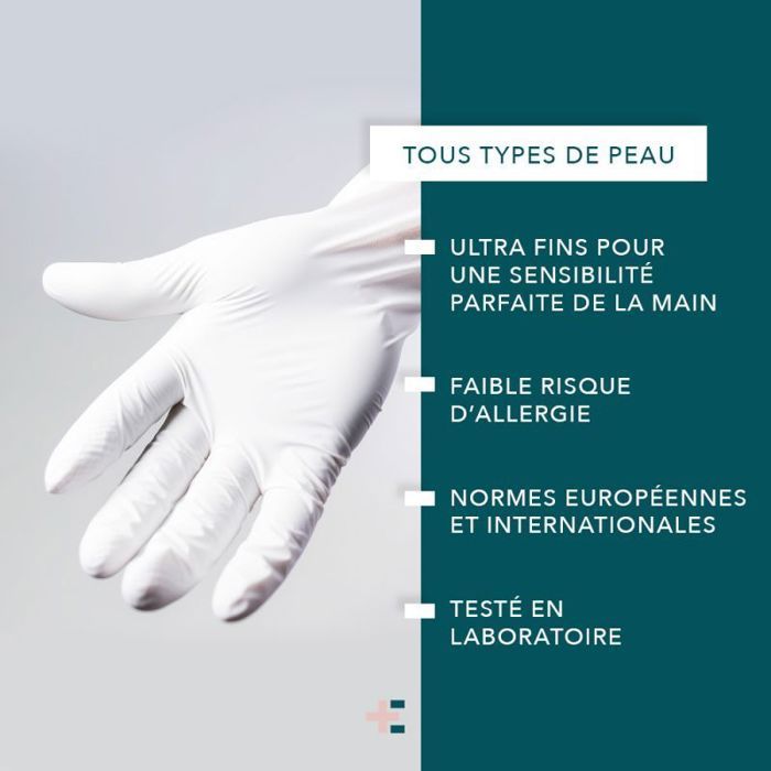 Paquete de 2 cajas de 100 guantes de látex transparentes para tareas domésticas, talla S, MERCATOR MP2BGLTDS