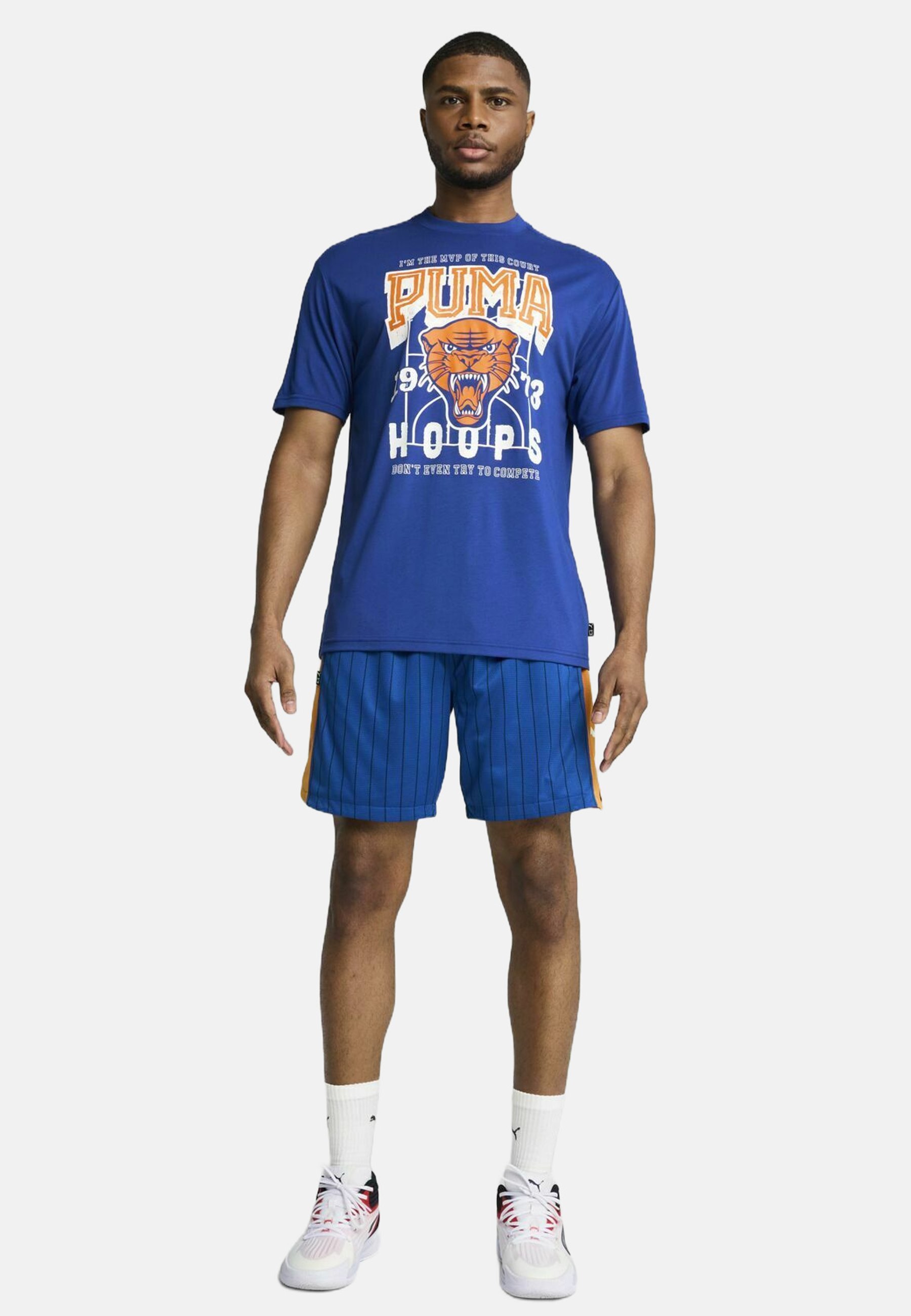 Puma RIVAL RAGE BASKETBALL - T-shirt met print - felblauw