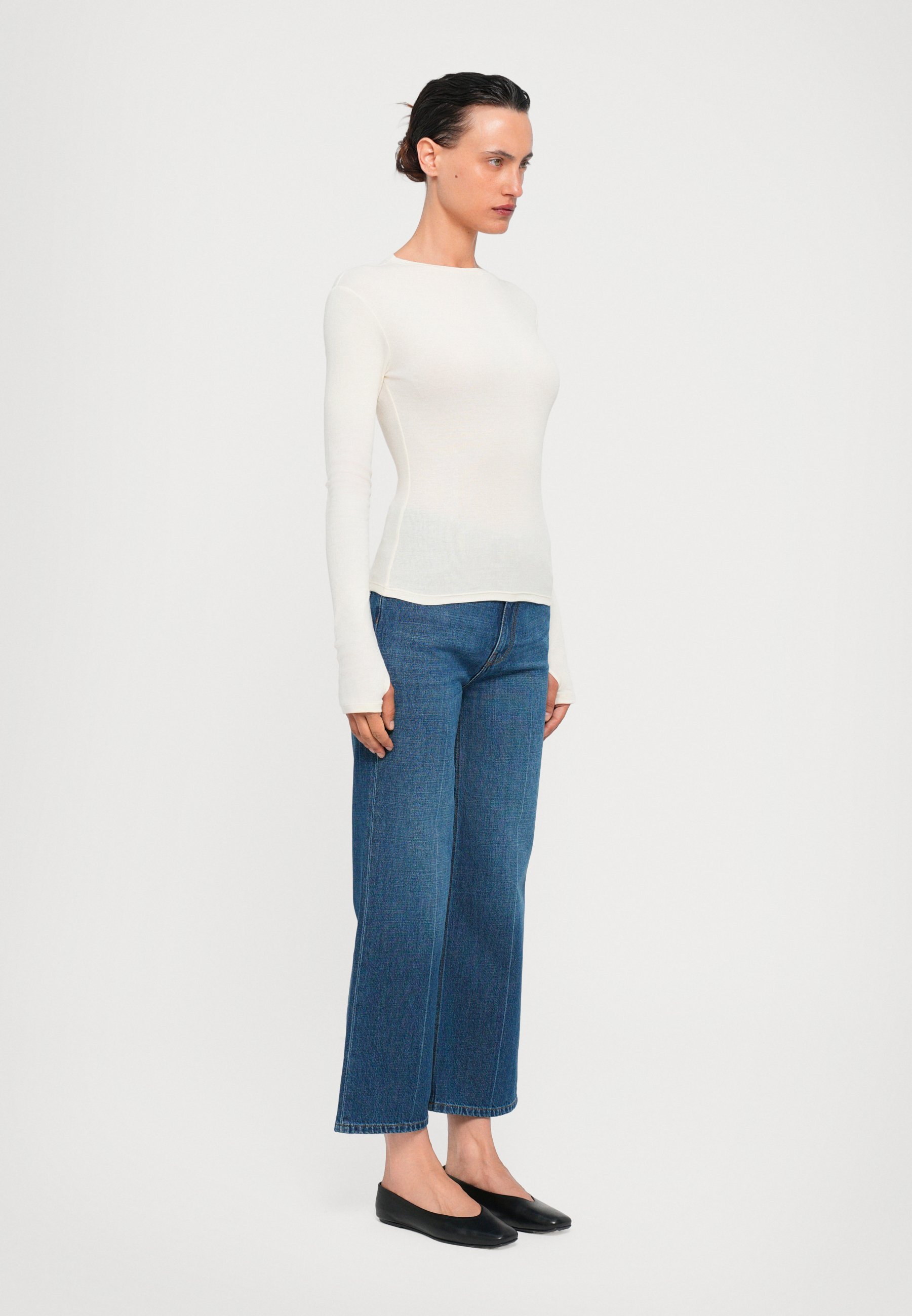 Rodebjer KARLAI BODY - Top a maniche lunghe - bianco sporco