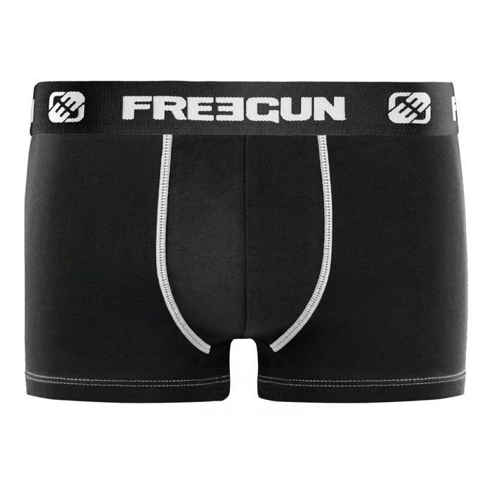 Calzoncillos bóxer Freegun para hombre - Negros (Paquete de 9)