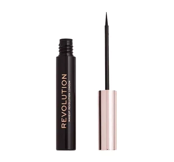 Makeup Revolution Super Flick eyeliner płynny liner z aplikatorem Black 4,5ml