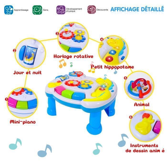 KENLUMO Baby Activity Table - Musical Toys - 12 months to 3 years