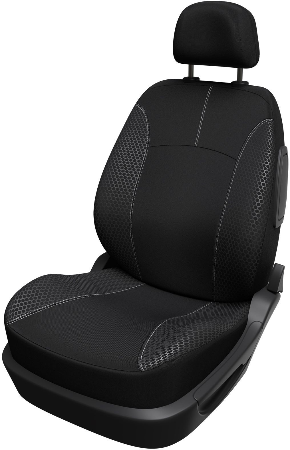 Coprisedile auto - XLCOVER - Compatibile con airbag - Nero - Universale - 3 pezzi