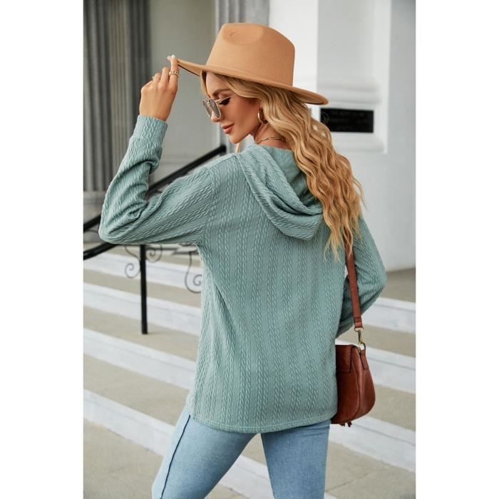 Sweat à Capuche Femme INSFITY - Bordeaux - Manches Longues - Automne/Printemps